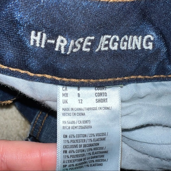 Hi rise jeggings- slight distressing - Picture 4 of 6